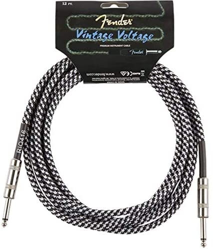 FENDER VINTAGE VOLTAGE Nástrojový kabel 3 m černá/bílá